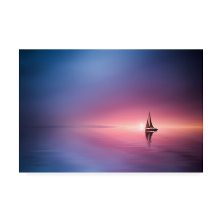 Bess Hamiti 'Sailing Across The Lake' Canvas Art,12x19